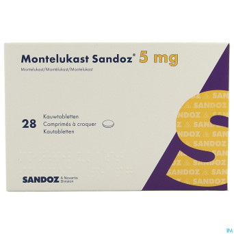 Montelukast sandoz comp a croquer 28 x 5 mg