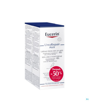 Eucerin creme pieds reparatrice 10% uree 2x100ml