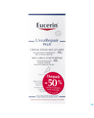 Eucerin creme pieds reparatrice 10% uree 2x100ml