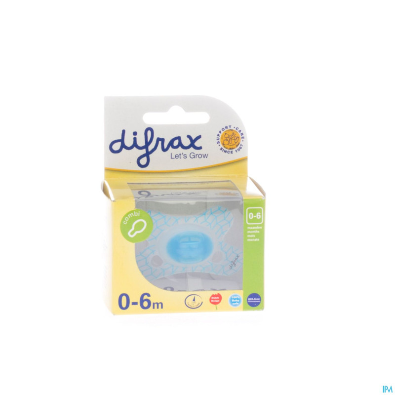 Difrax sucette combi sil petit boy    0-6m 123
