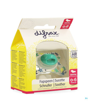 Difrax sucette silicone mini-dental boy   0-6m 799