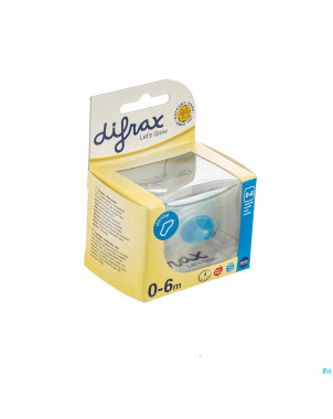 Difrax sucette silicone mini-dental boy   0-6m 799