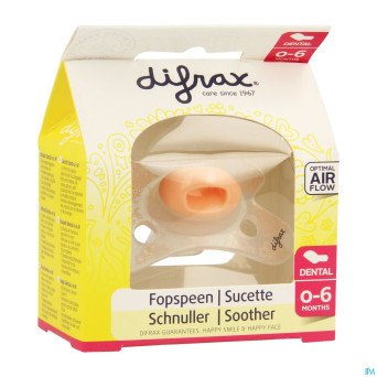 Difrax sucette silicone mini-dental girl  0-6m 799
