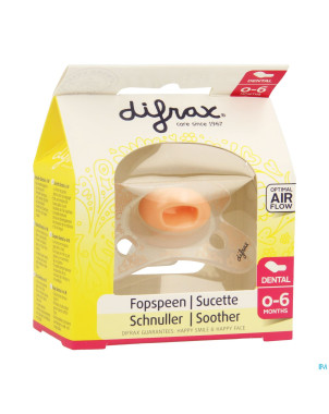 Difrax sucette silicone mini-dental girl  0-6m 799