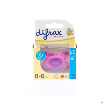 Difrax sucette silicone mini-dental girl  0-6m 799