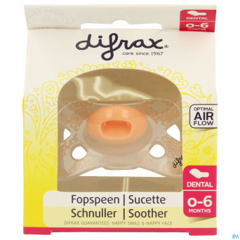 Difrax sucette silicone mini-dental girl  0-6m 799