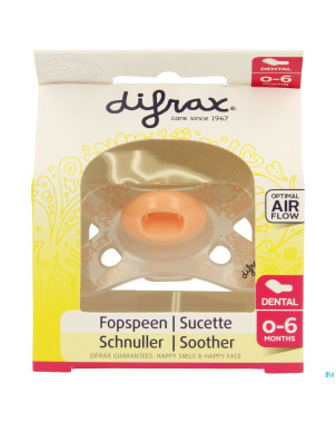 Difrax sucette silicone mini-dental girl  0-6m 799