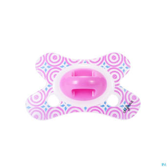 Difrax sucette silicone mini-dental girl  0-6m 799