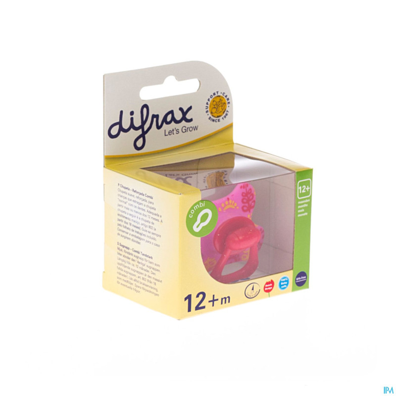 Difrax sucette combi renforcee girl    +12m 804