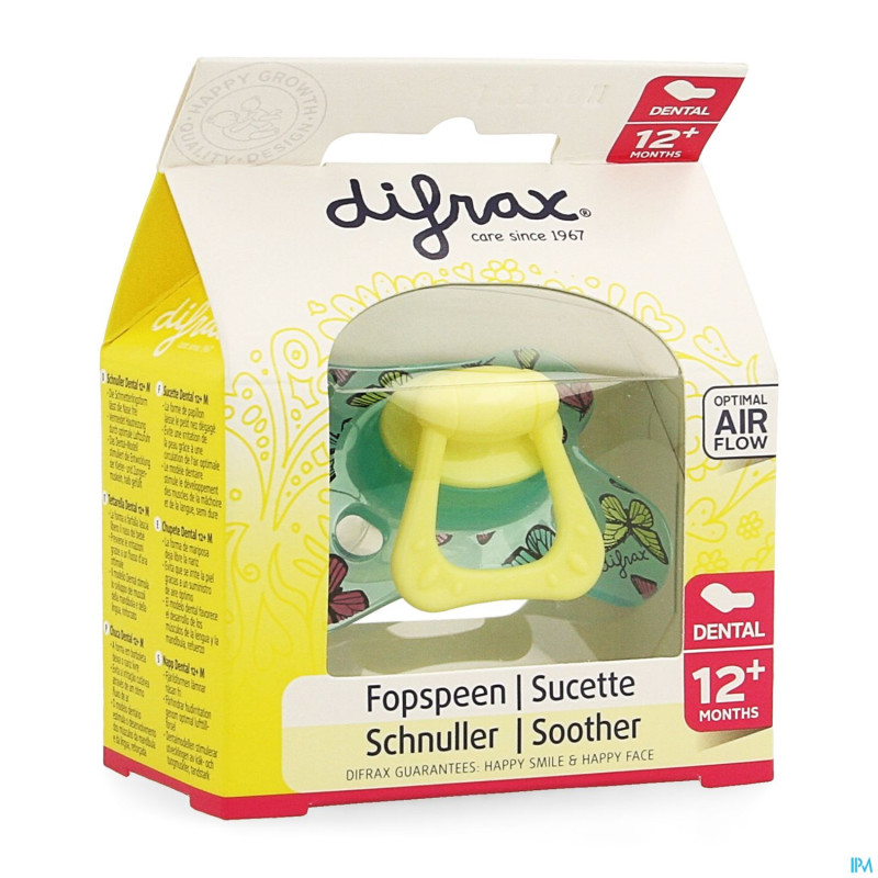 Difrax sucette dental renforcee girl    +12m 346