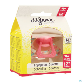 Difrax sucette dental renforcee girl    +12m 346