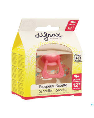 Difrax sucette dental renforcee girl    +12m 346