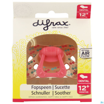 Difrax sucette dental renforcee girl    +12m 346
