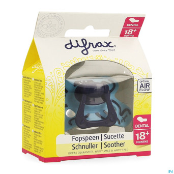 Difrax sucette sil dental xtra forte boy 18m+ 342
