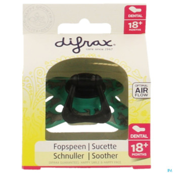 Difrax sucette sil dental xtra forte boy 18m+ 342