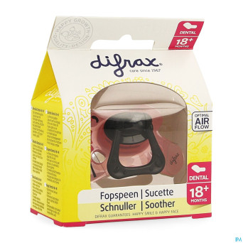 Difrax sucette sil dental xtra forte girl 18m+ 342