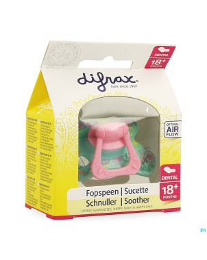Difrax sucette sil dental xtra forte girl 18m+ 342