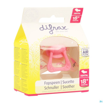 Difrax sucette sil dental xtra forte girl 18m+ 342