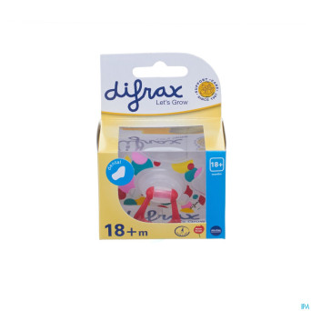 Difrax sucette sil dental xtra forte girl 18m+ 342
