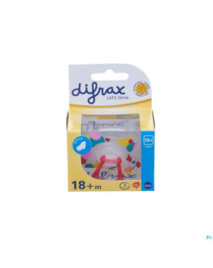 Difrax sucette sil dental xtra forte girl 18m+ 342