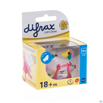 Difrax sucette sil dental xtra forte girl 18m+ 342