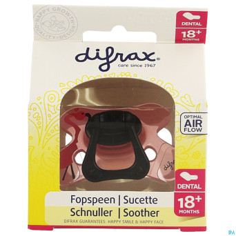 Difrax sucette sil dental xtra forte girl 18m+ 342