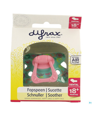 Difrax sucette sil dental xtra forte girl 18m+ 342