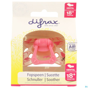 Difrax sucette sil dental xtra forte girl 18m+ 342