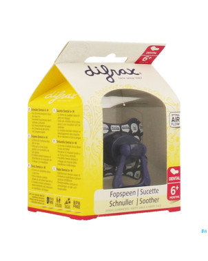 Difrax sucette silicone dental+anneau boy 6m+ 800