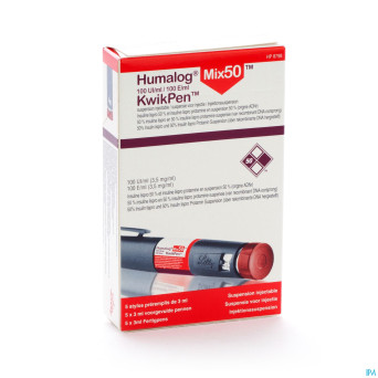 Humalog mix 50 100u/ml kwikpen