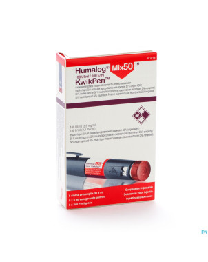 Humalog mix 50 100u/ml kwikpen