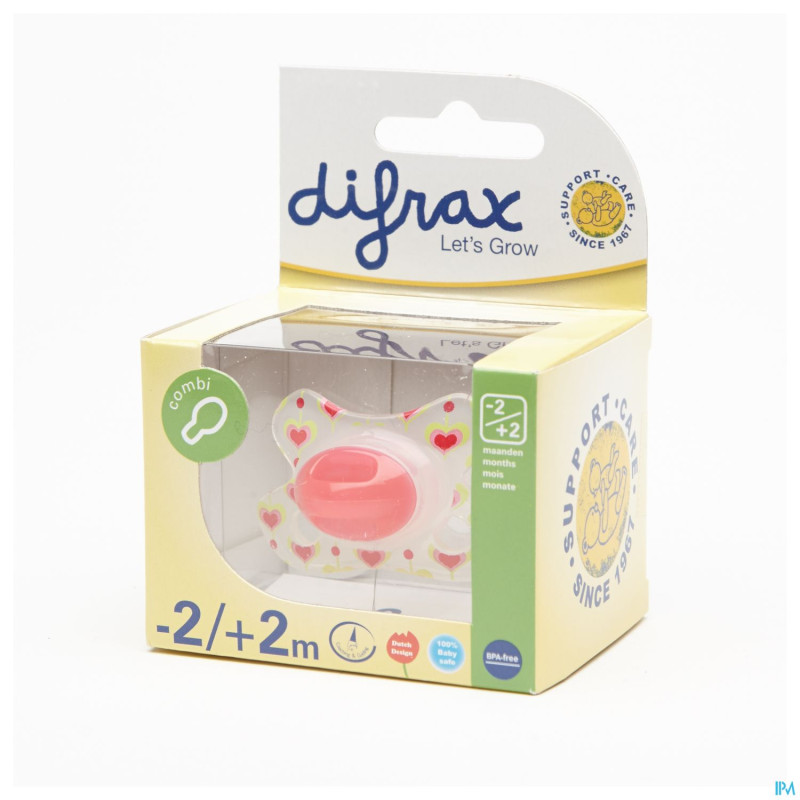 Difrax sucette newborn combi sil girl    -2/2m 113