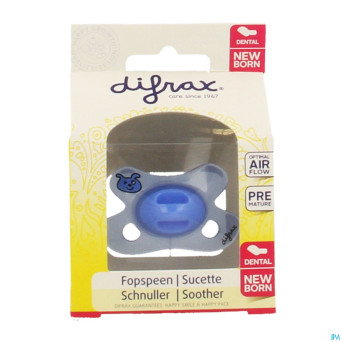 Difrax sucette newborn dental sil boy  -2/2m 1 796