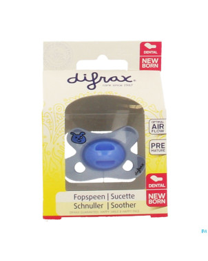 Difrax sucette newborn dental sil boy  -2/2m 1 796