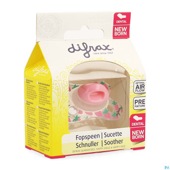 Difrax sucette newborn dental sil girl -2/2m 1 796