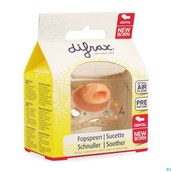 Difrax sucette newborn dental sil girl -2/2m 1 796