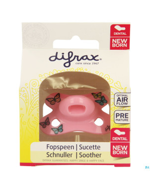 Difrax sucette newborn dental sil girl -2/2m 1 796