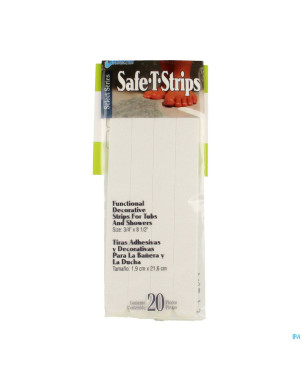 Bande securite baignoire 21,6x1,9cm 20   homecraft