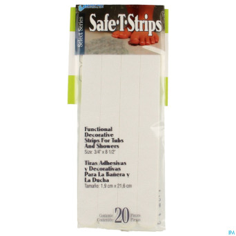 Bande securite baignoire 21,6x1,9cm 20   homecraft
