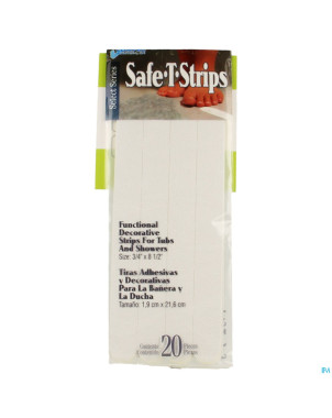 Bande securite baignoire 21,6x1,9cm 20   homecraft