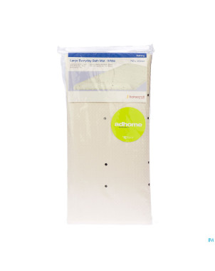 Tapis bain-douche ctc a/derap. blanc 76x35,5cm