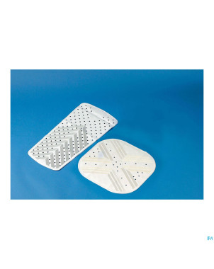 Tapis bain-douche ctc a/derap. blanc 76x35,5cm