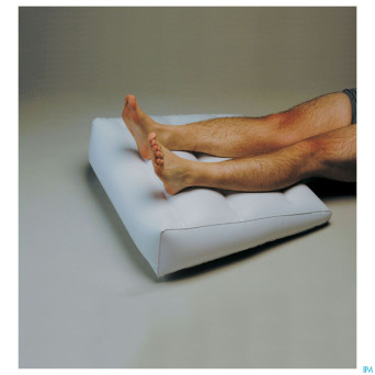 Coussin gonflable jambes 63x68cm + pompe homecraft