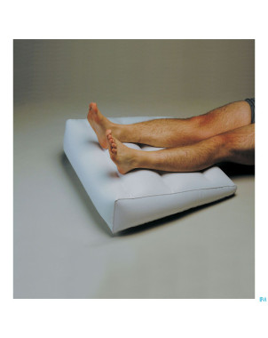 Coussin gonflable jambes 63x68cm + pompe homecraft