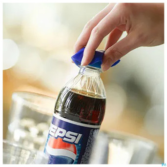 Ouvre-bouteille bleu metalique    dycem