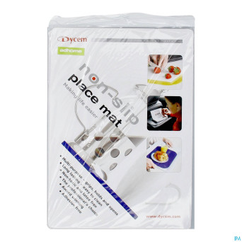 Set de table a/derapant bleu 35x25cm    dycem