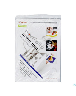 Set de table a/derapant bleu 35x25cm    dycem