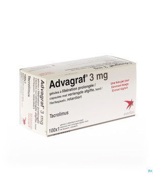 Advagraf caps 100 x 3 mg