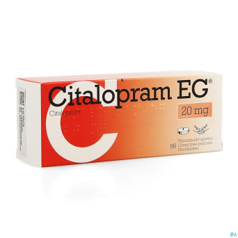 Citalopram eg pi pharma comp 98x20mg pip