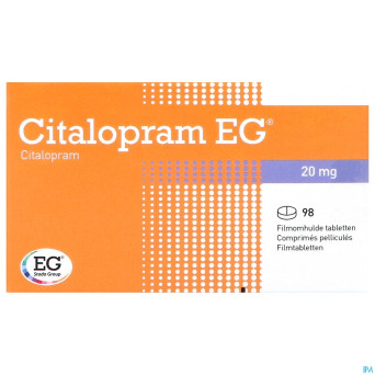 Citalopram eg pi pharma comp 98x20mg pip